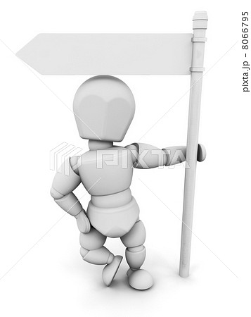Person with signpost 8066795