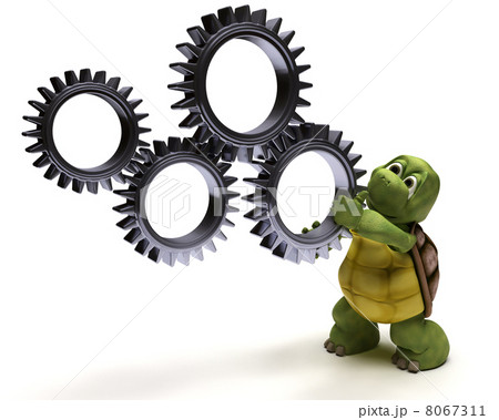 Tortoise with gears 8067311