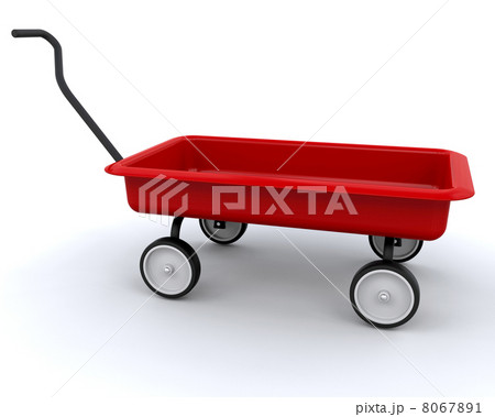3D Red wagon 8067891