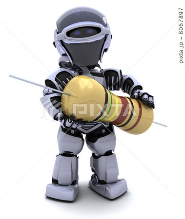 Robot with a resistor 8067897