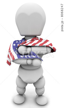 man with american flag man with american flag 8068247