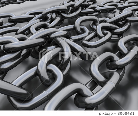Background of steel chains 8068431
