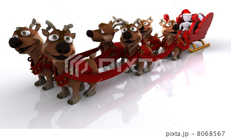 santas sleigh and reindeer santas sleigh and reindeer 8068567