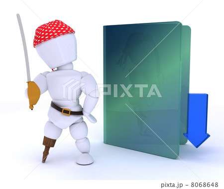 pirate depicting illegal downloads 8068648