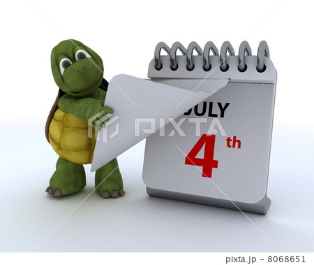 tortoise with a calendar 8068651