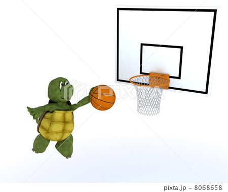 tortoise playing basket ball 8068658