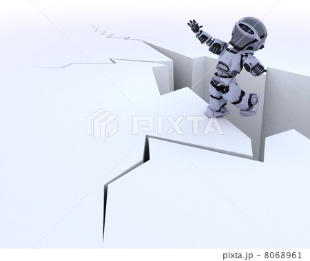 robot on a cliff edge 8068961
