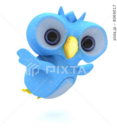 Cute Blue Bird Character Cute Blue Bird Character 8069017