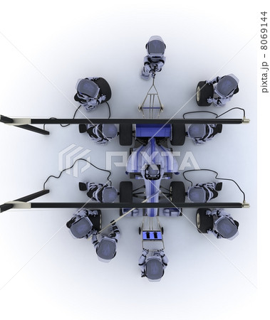 Race car pit stop 8069144