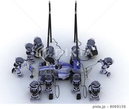 Race car pit stop 8069156