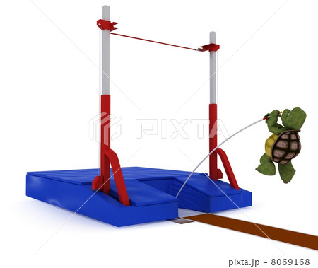 tortoise competing in pole vault 8069168