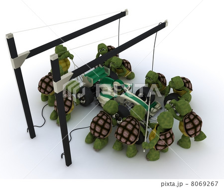 Race car pit stop Race car pit stop 8069267