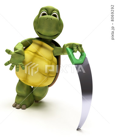 Tortoise with a wood saw 8069292