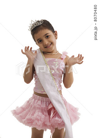 Portrait of a little beauty queen 8070480