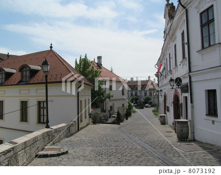 ハンガリーの街を訪ねて(ヴェスプレーム旧市街の路地風景) ハンガリーの街を訪ねて(ヴェスプレーム旧市街の路地風景) 8073192