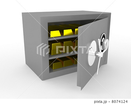 Grey safe over white 8074124
