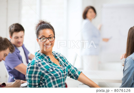 african student girl at school african student girl at school 8076126
