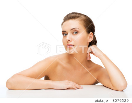 face of woman with clean perfect skin 8076529