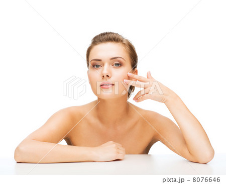 face of woman with clean perfect skin 8076646