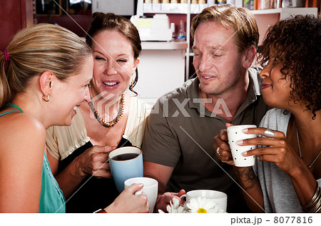 Four Friends in a Coffee House 8077816