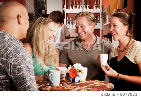 Friends in a Coffee House 8077933