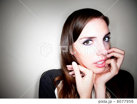 Apprehensive Young Woman Apprehensive Young Woman 8077956