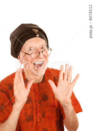 Happy New Age Senior Man in Turban 8078312