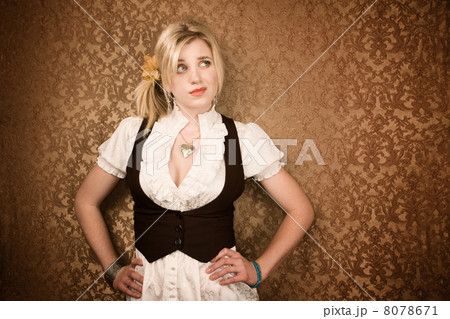 Pretty young blonde woman 8078671