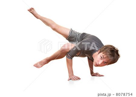 Young Man Does Yogasana Young Man Does Yogasana 8078754