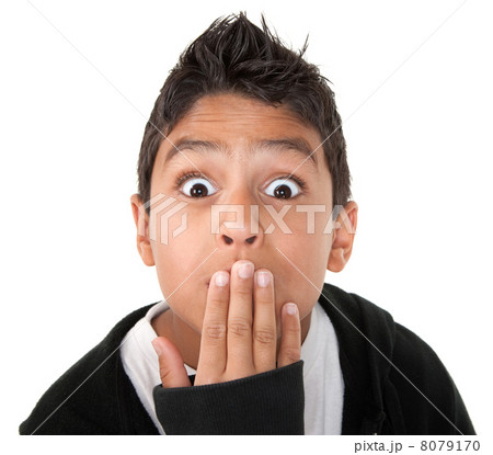 Surprised Hispanic boy 8079170
