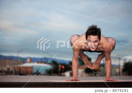 Young Man Doing Yoga 8079281