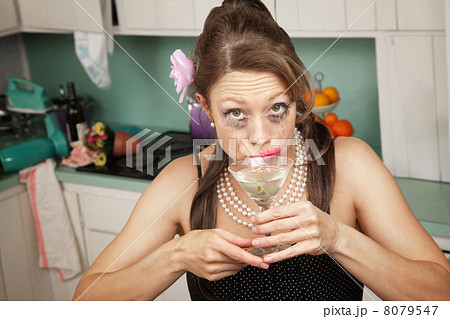 Weeping Woman Has A Drink 8079547