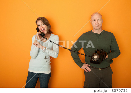 Happy Woman On Telephone Conversation 8079732