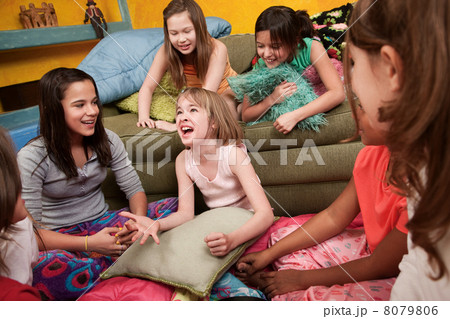 Excited Girl With Friends Excited Girl With Friends 8079806