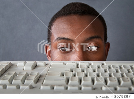 Eyes of Man Above Keyboard Eyes of Man Above Keyboard 8079897