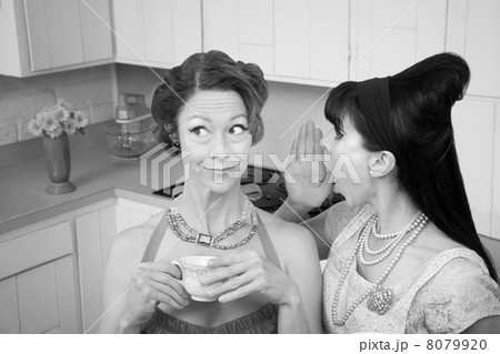 Woman Whispering Secret 8079920