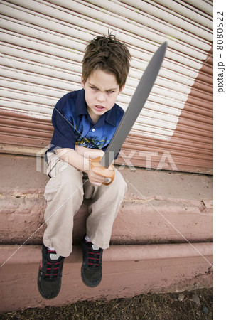 Angry Boy with a Toy Sword Angry Boy with a Toy Sword 8080522