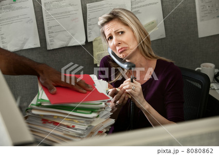 Unhappy Office Woman Unhappy Office Woman 8080862