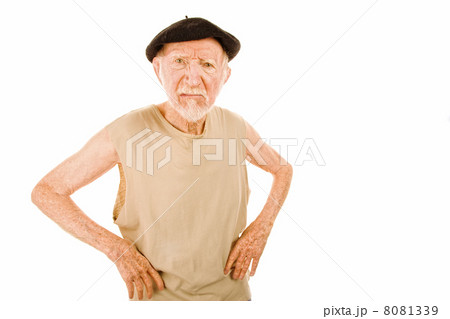 Unpleasant Senior man Unpleasant Senior man 8081339