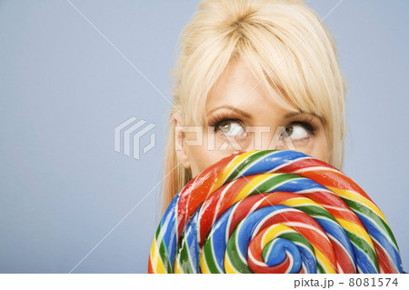 Woman with a lollipop Woman with a lollipop 8081574