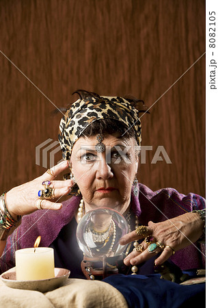 Gyspy with a crystal ball 8082105