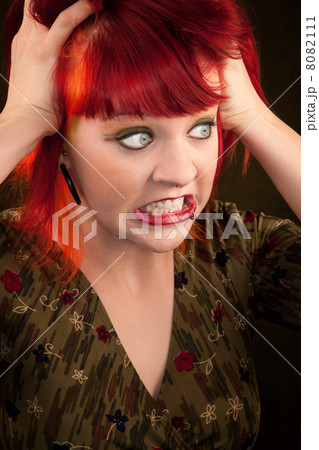 Punky Girl with Red Hair Punky Girl with Red Hair 8082111