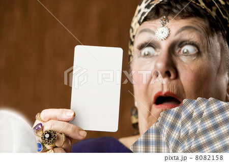 Fortune Teller with Blank Tarot Card Fortune Teller with Blank Tarot Card 8082158