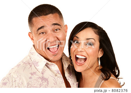 Laughing Hispanic Couple 8082376