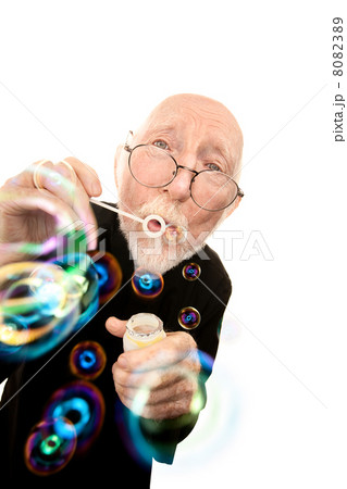 Funny Priest Blowing Bubbles 8082389