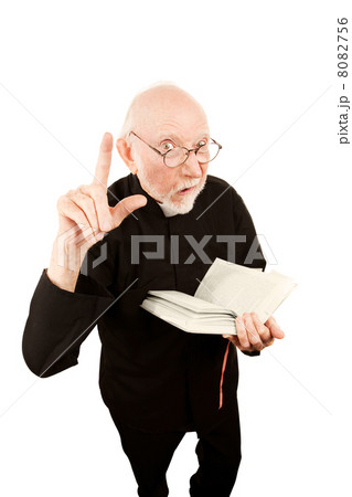 Pastor giving a fiery sermon 8082756