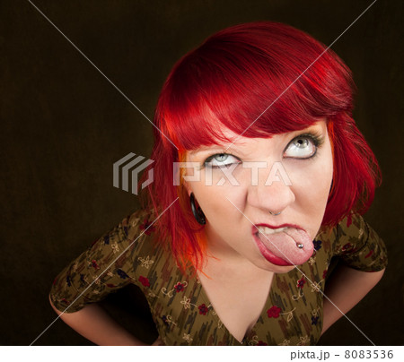 Punky Girl with Red Hair Punky Girl with Red Hair 8083536