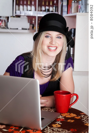 Smiling blonde girl 8084092