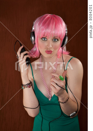Disco Woman with Pink Hair 8084201