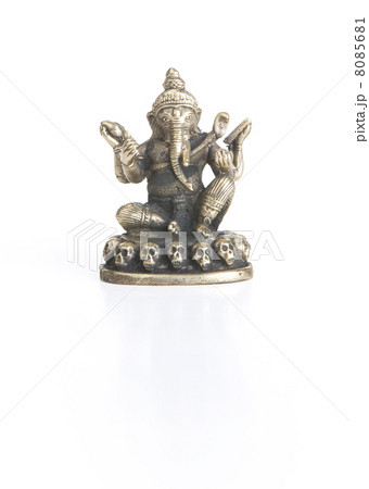 Ganesh on a White Background with Reflection Ganesh on a White Background with Reflection 8085681